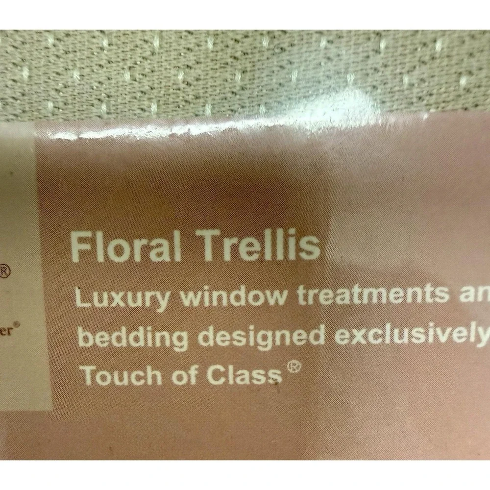 Touch of Class Floral Drapery Pair 84x84 Pink Rose Lined Curtains New
